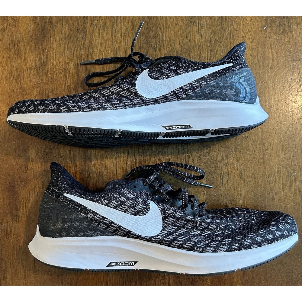 Women's Nike Pegasus 35 Running Shoes Size 10 Black White Athletic Sneakers